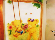 Airbrush wandbemalung Teddys