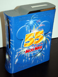 Airbrush Design 55 Jahre Jubiläum Micky Maus auf XBox360